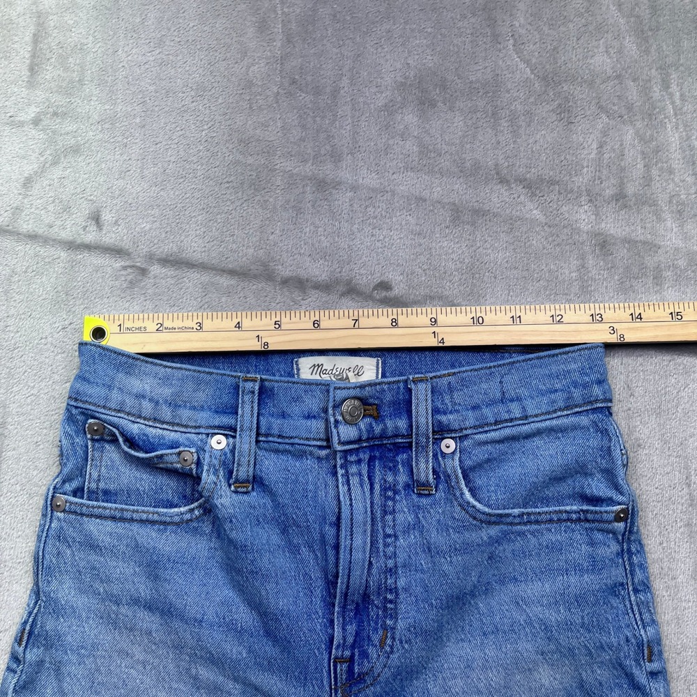 Madewell The Perfect Vintage Jean Light Wash Distressed Raw Hem Women's Size 26 - Picture 5 of 10